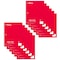 C-Line Products One-Subject Notebook, 70 Page, Wide Ruled, Red, 12PK 22044 - alternate 1